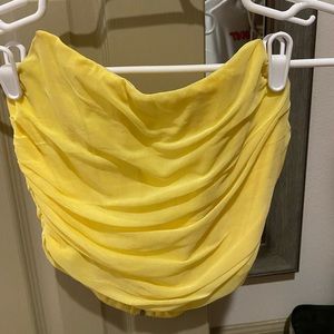 Yellow Corset Top